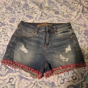 Denim shorts